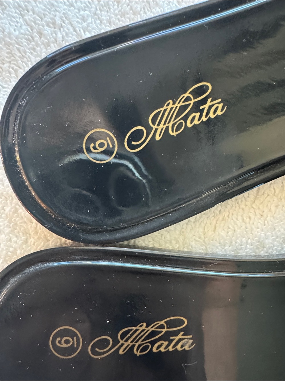 Black Studded Slide Mules - Picture 2 of 3